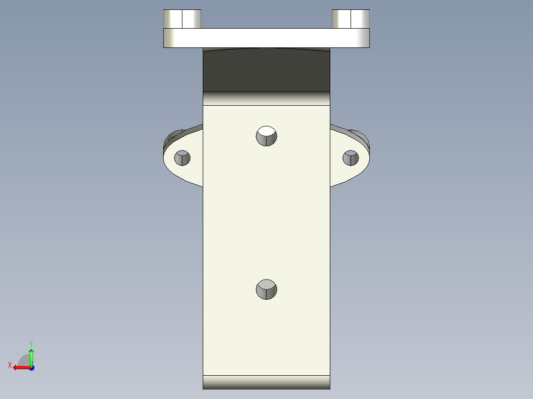 装甲支架后视图