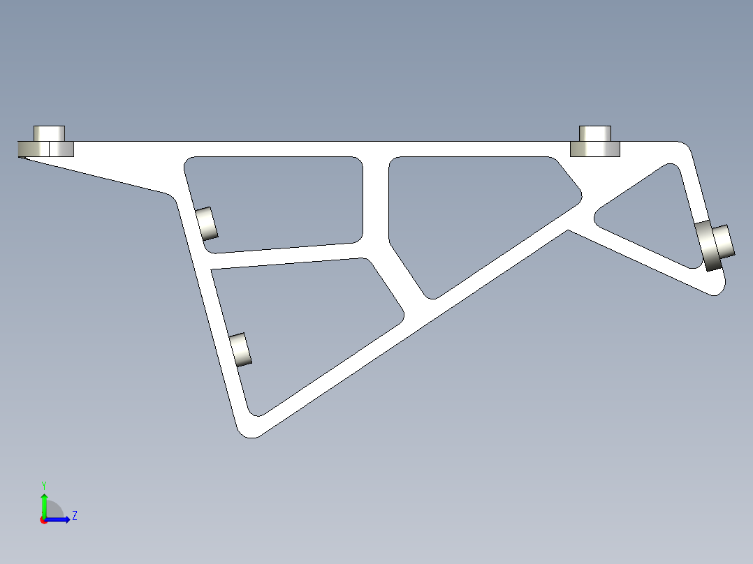 装甲支架左视图