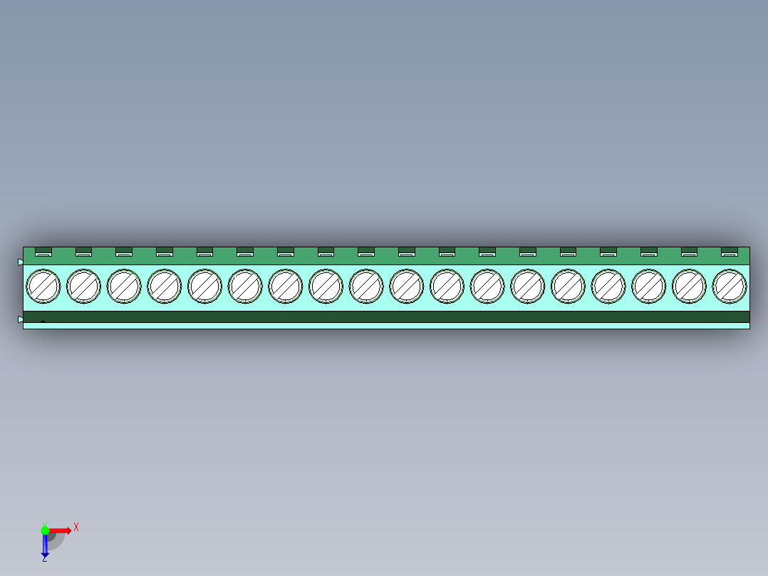 DEGSON DG128 系列 5.07.5mm 接线端子-DG128-5.0-18P-14-00AH俯视图