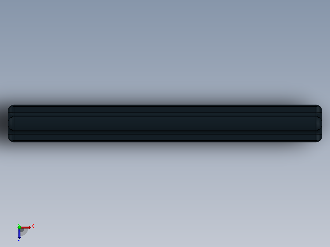 乐高机械组车桥-32073 Black Technic Axle 5.SLDPRT俯视图