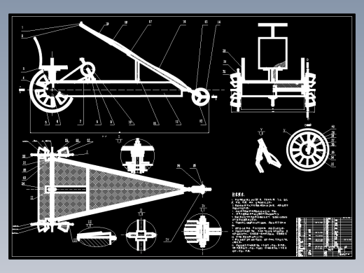 水陆两用自行车设计【含CAD图20张+说明书】