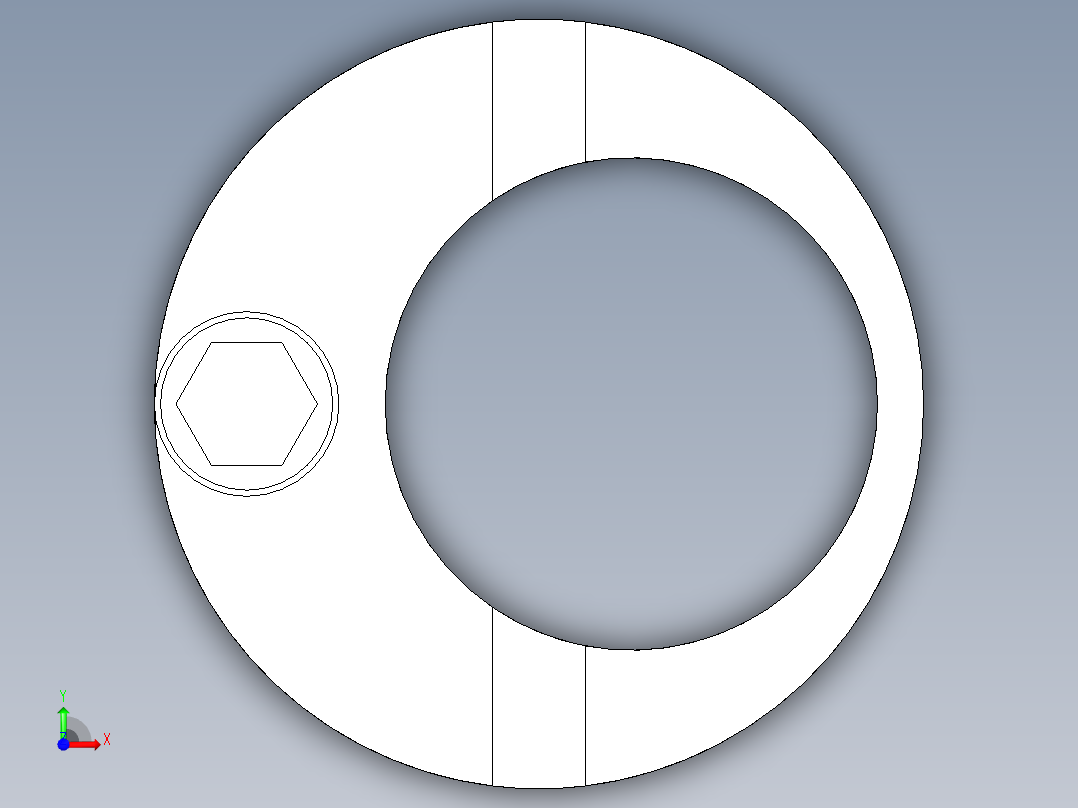 偏心塊2215-3D多系列多零件图纸模型前视图