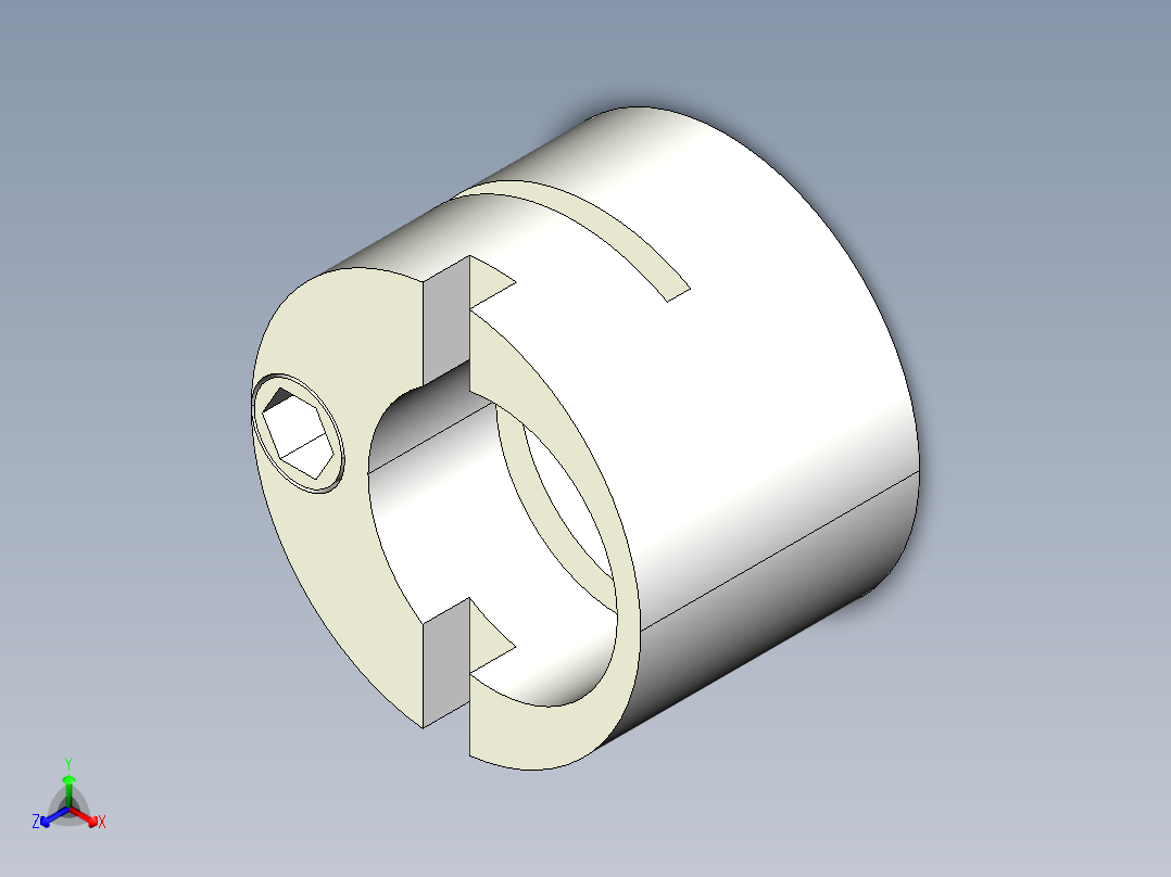 偏心塊2215-3D多系列多零件图纸模型正等轴测图