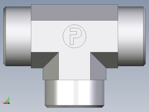 卡套式工业通用硬管接头EO_Union_tee_T18LCFX后视缩略图
