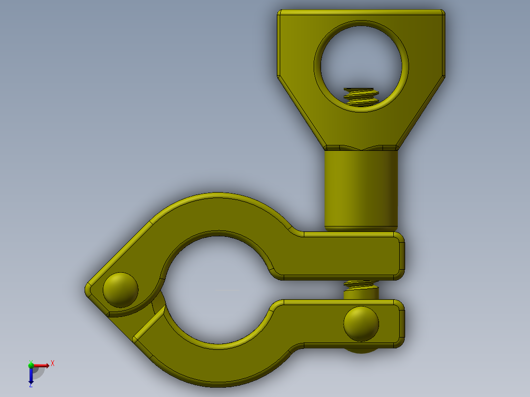 3∕4寸卡箍俯视图