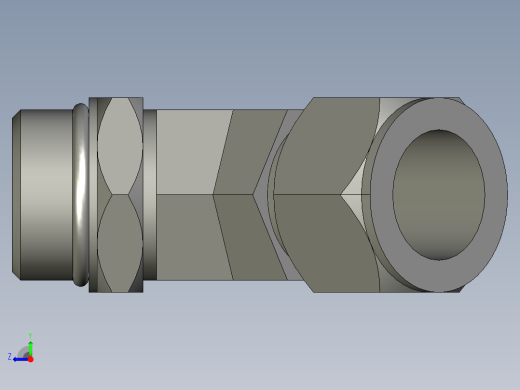 卡套式工业通用硬管接头16_v5bu-s右视缩略图