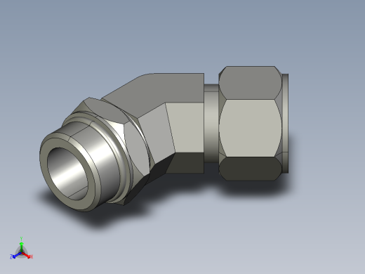 卡套式工业通用硬管接头16_v5bu-s正等轴测缩略图