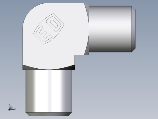 卡套式工业通用硬管接头EO_Union_elbow_W04LLCFX前视缩略图