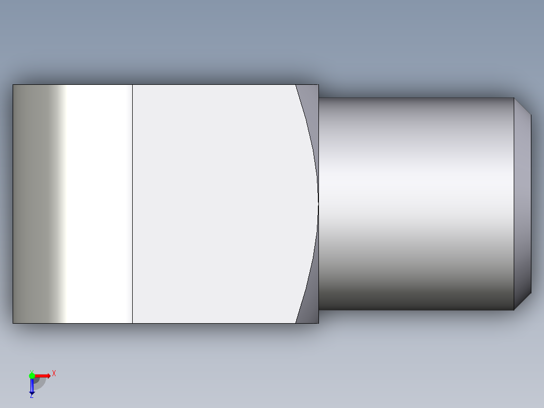 卡套式工业通用硬管接头EO_Union_elbow_W04LLCFX俯视图