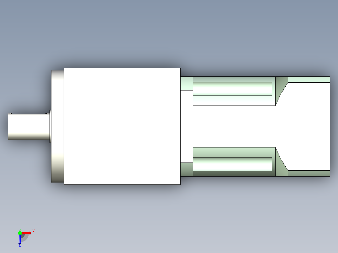 换向器PW140垂直输出 PLX120-L2 22-110-145-M8.stp俯视图