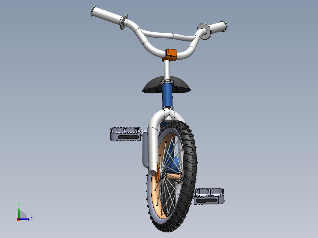 小型自行车左视图