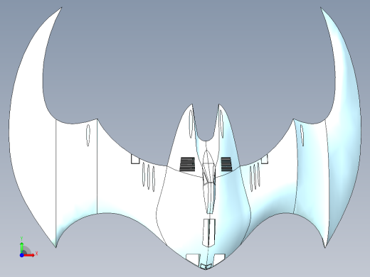 蝙蝠战机前视缩略图