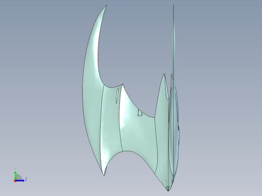 蝙蝠战机左视缩略图