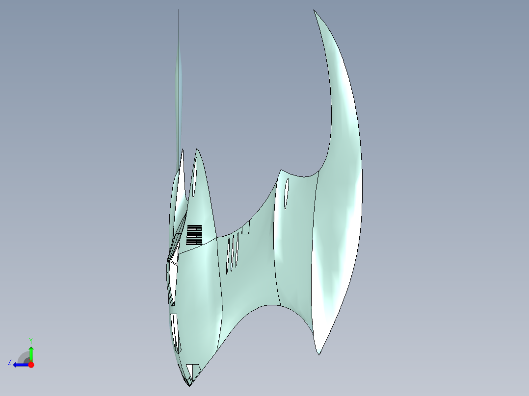 蝙蝠战机右视图