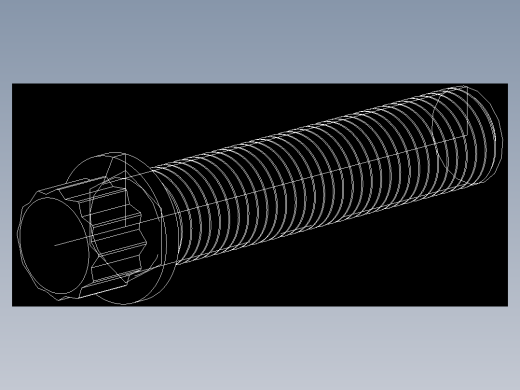 法兰头螺钉-5-16in-24 1.5long 12-point screws.DWG