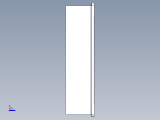 人體工學型把手ERB-3D多系列多零件图纸模型左视缩略图
