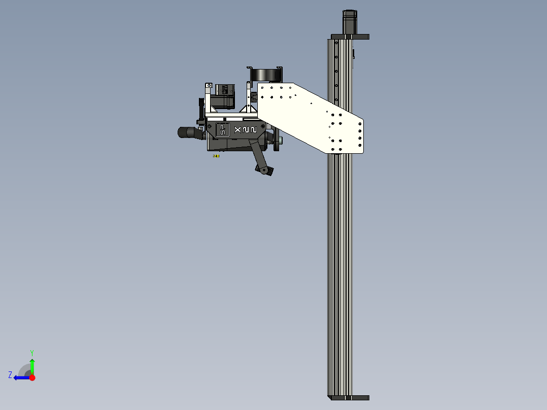 1250x650mm碾磨机右视图