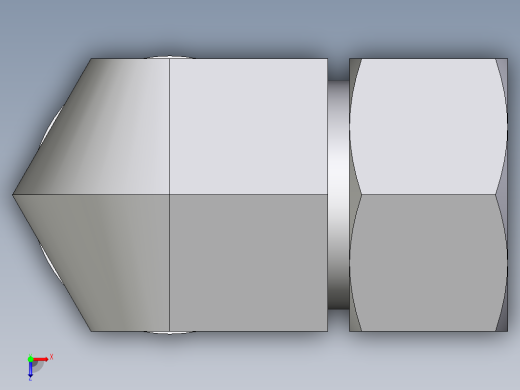 卡套式工业通用硬管接头EO_Adjustable_Locknut_elbow_WEE30SMCF俯视缩略图