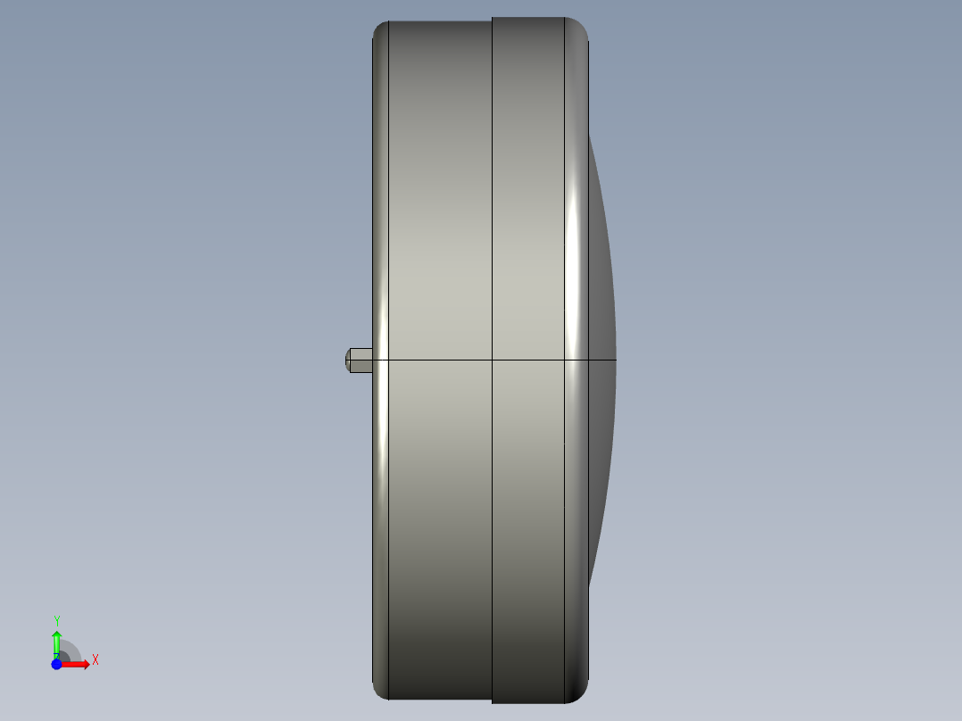 重力指示器SZ-3D多系列多零件图纸模型前视图