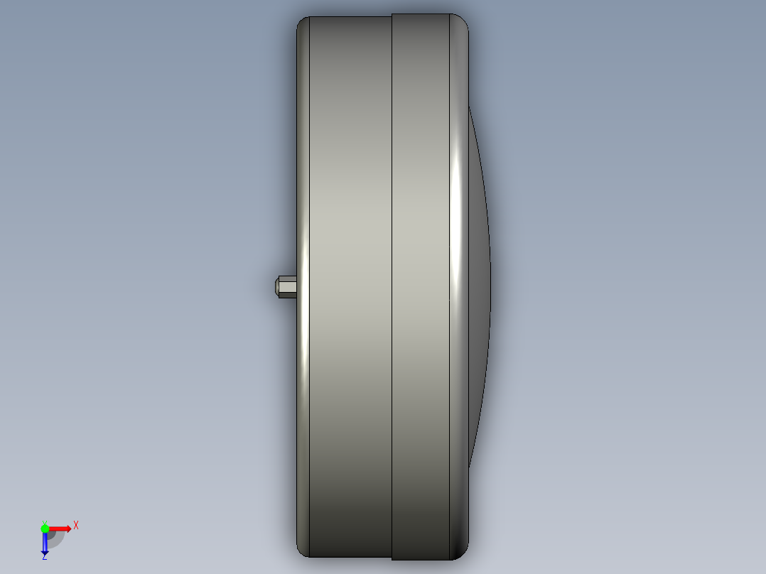 重力指示器SZ-3D多系列多零件图纸模型俯视图