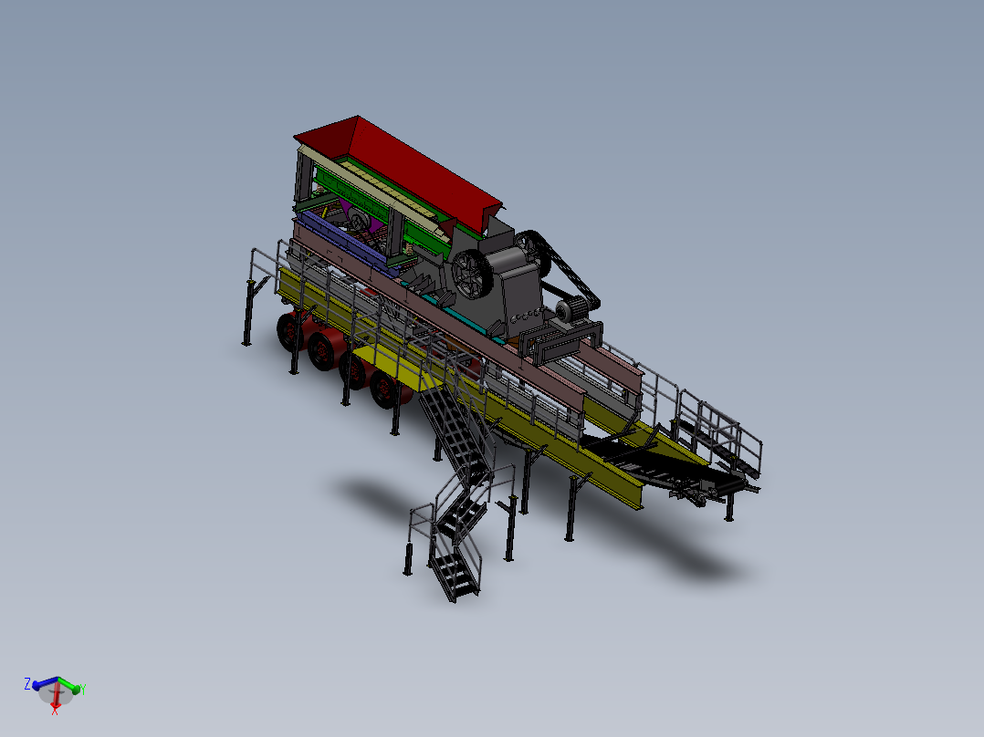 移动式破碎机 大型工业系统之颚式破碎机设备