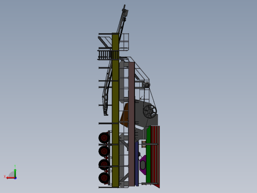 移动式破碎机 大型工业系统之颚式破碎机设备后视缩略图