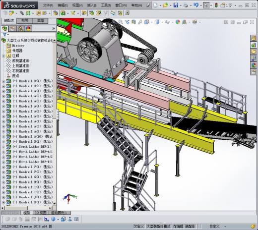 移动式破碎机 大型工业系统之颚式破碎机设备缩略图
