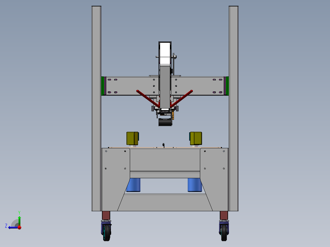 全自动折盖封箱机syd右视图