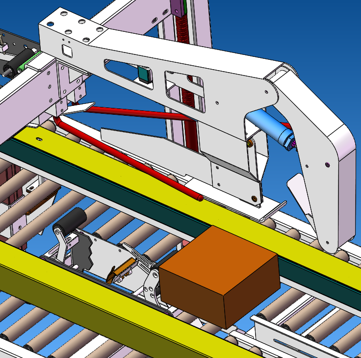 全自动折盖封箱机syd