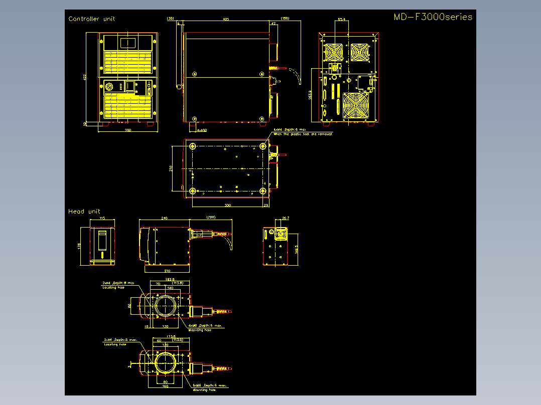 基恩士md_f3000_cad_kc图纸模型