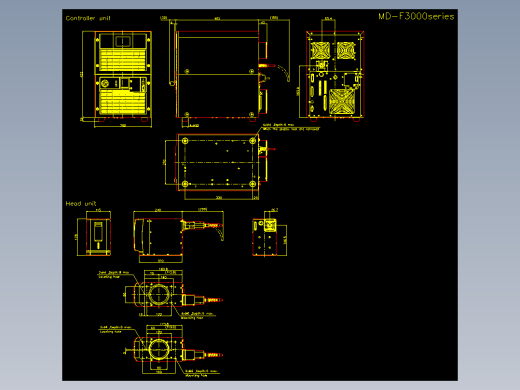 基恩士md_f3000_cad_kc图纸模型