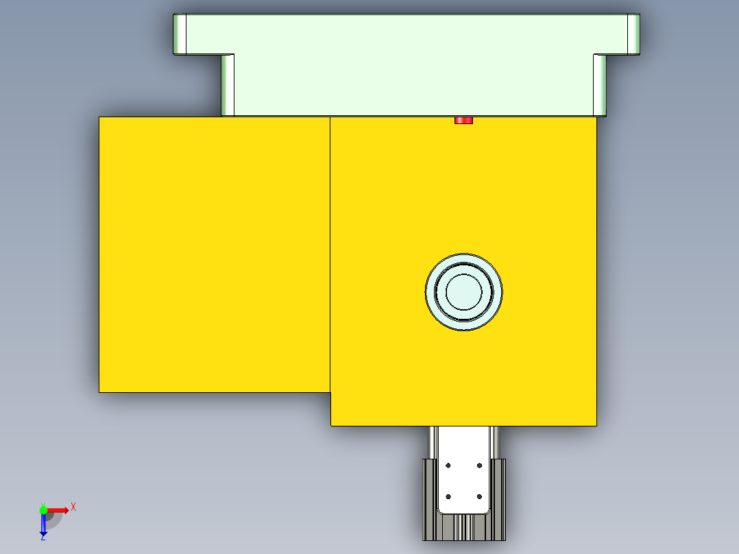 X1008-笔记本CNC工装夹具三维模型CNC2-0916俯视图