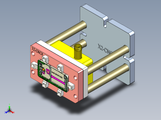 X2-笔记本CNC工装夹具三维模型CNC8-1029