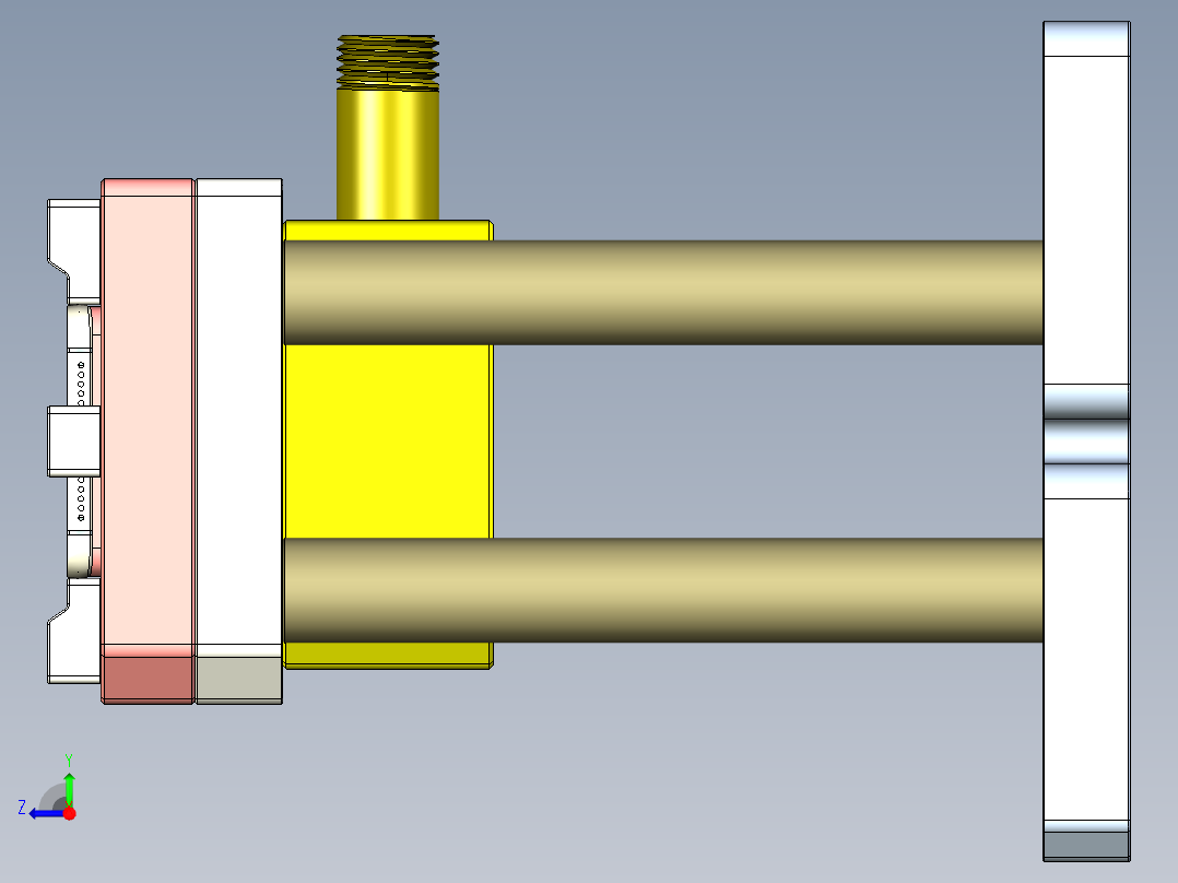 X2-笔记本CNC工装夹具三维模型CNC8-1029右视图
