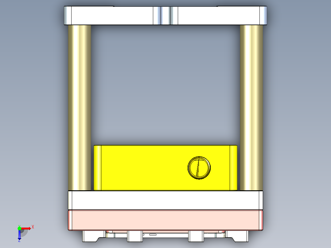 X2-笔记本CNC工装夹具三维模型CNC8-1029俯视图