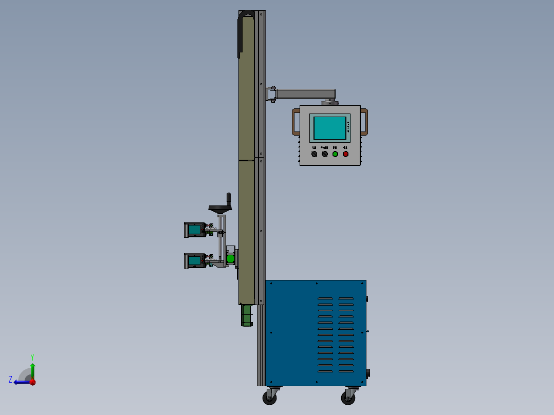 移动式打码机sw18右视图