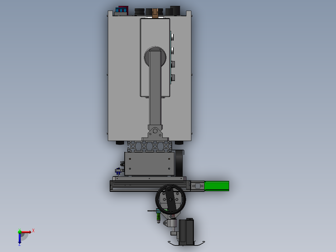 移动式打码机sw18俯视图