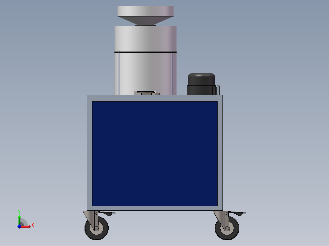 板栗去皮机sw16可编辑前视图