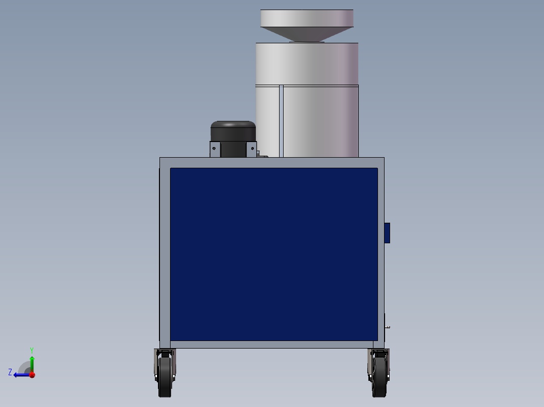 板栗去皮机sw16可编辑右视图