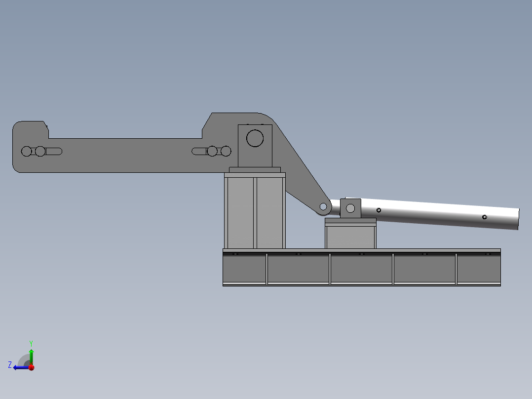 90度立模机sw16可编辑右视图