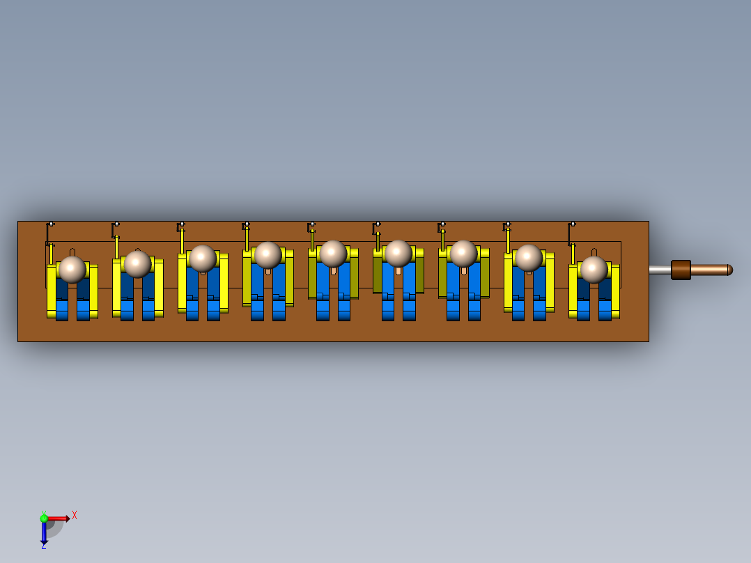 机械小人玩具俯视图