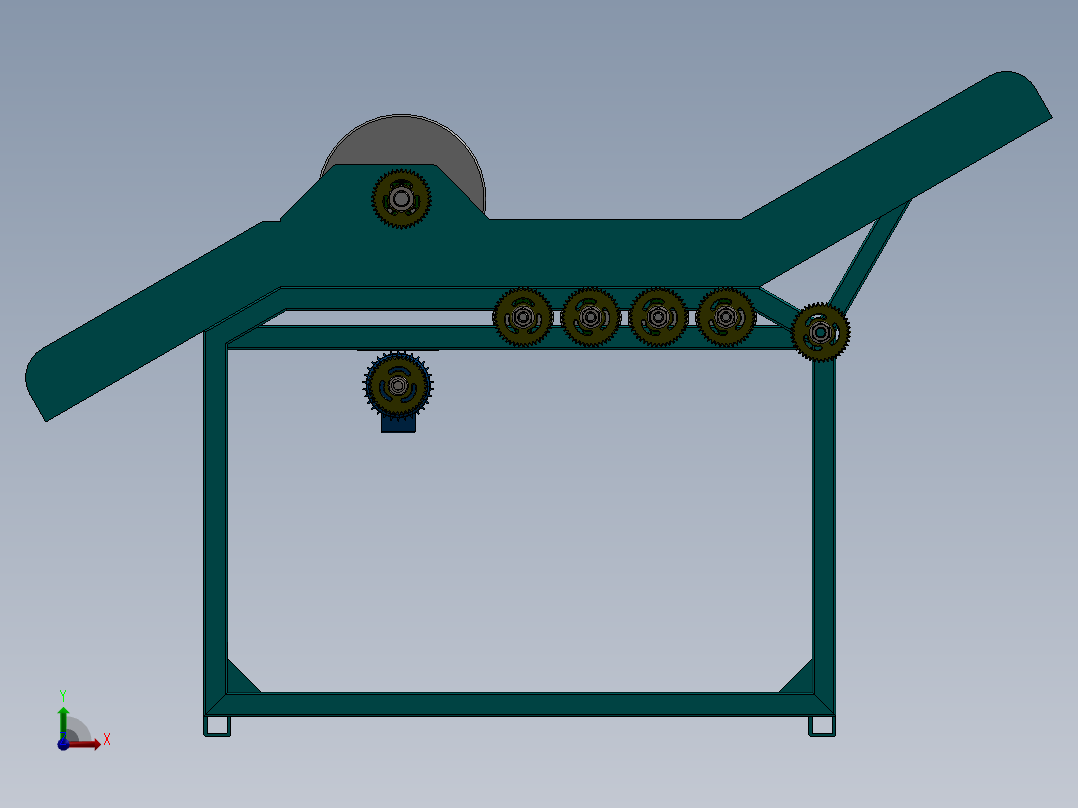 滚筒压缩机前视图