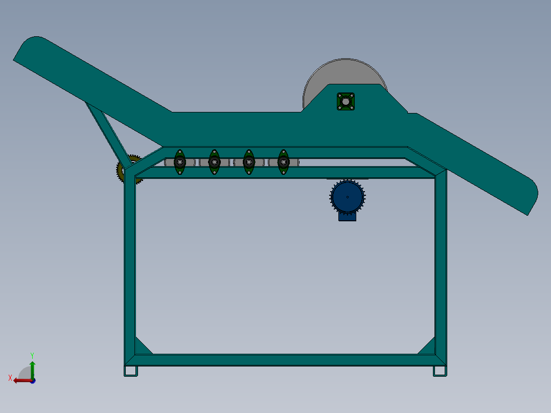 滚筒压缩机后视图