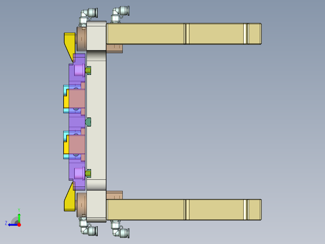 旭创0692-小件CNC工装夹具三维模型CNC1-201231右视图