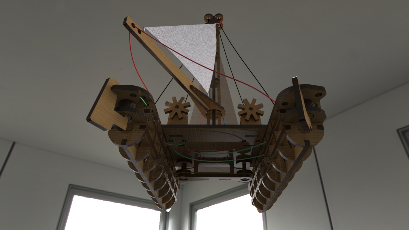 自制简易双体帆船