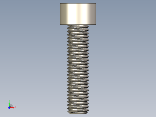 Screw_DIN_912_M10x40F_A2.STEP公制内六角螺钉前视缩略图
