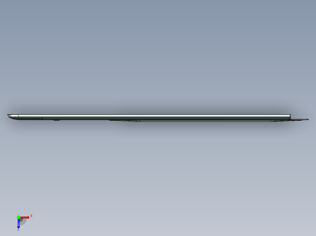 笔记本D壳铣端面编程程序模型俯视图