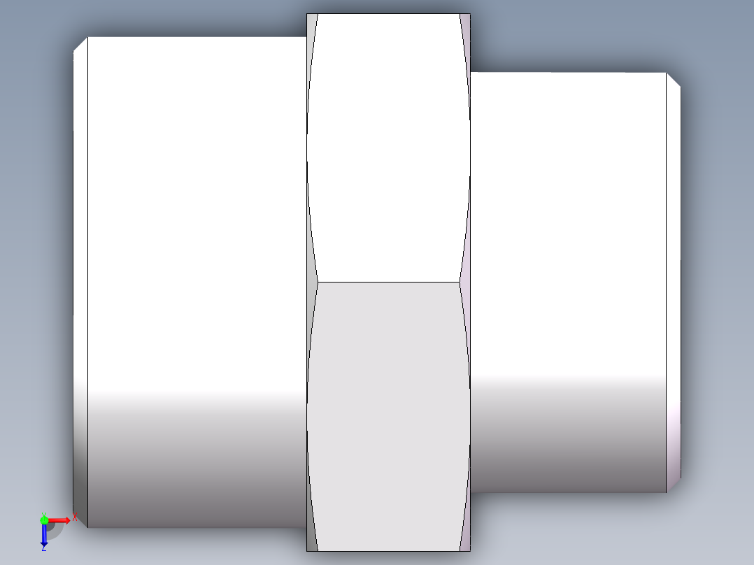 直通变径-GR、1D-36-42俯视图