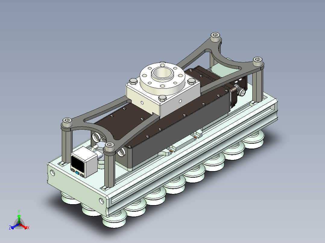 工业真空吸盘正等轴测图