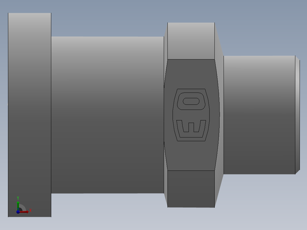 法兰接头、1DFS-24-12前视图